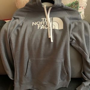 Gray North face hoodie